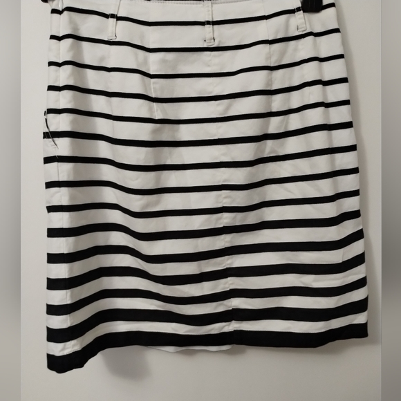 White House Black Market, Stripped Skirt Black & White - Picture 5 of 11